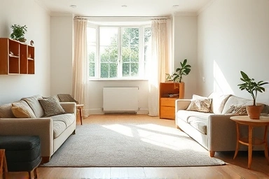 Spacious, clean room after furniture removal, symbolizing new beginnings.